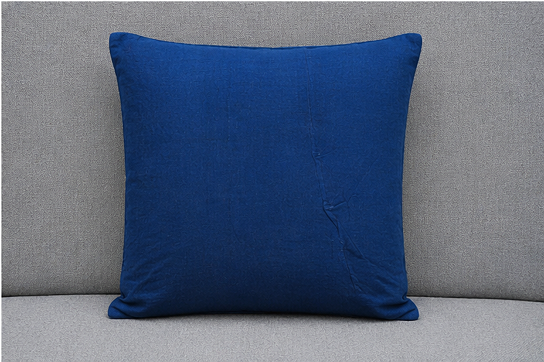Blue Traditional Handcrafted Cushion Cover
