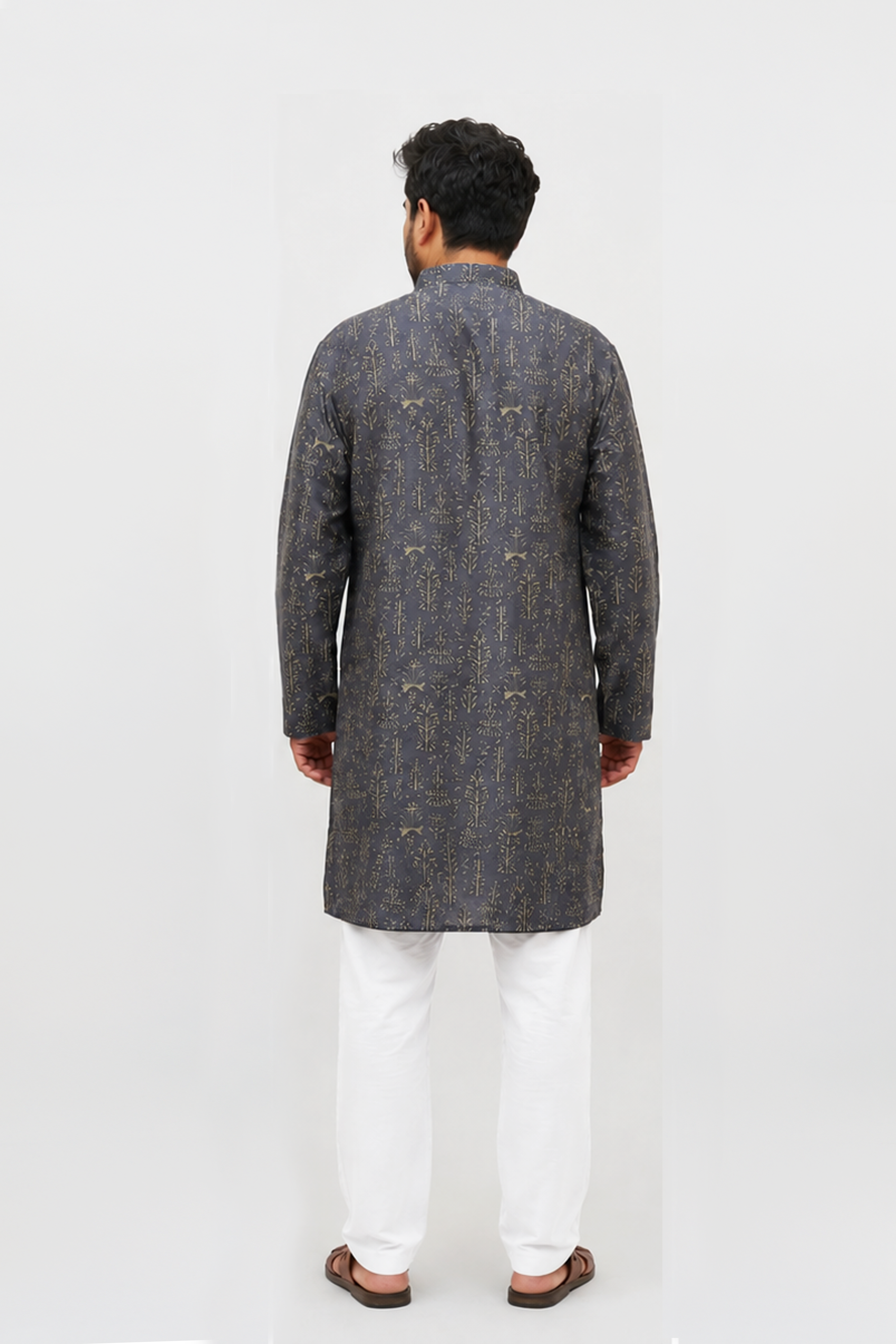 Pure Chanderi Silk Men's Kurta