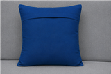 Blue Geometric Hand Block Print Cushion Cover