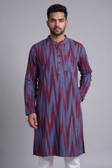 Ikat Cotton Kurta