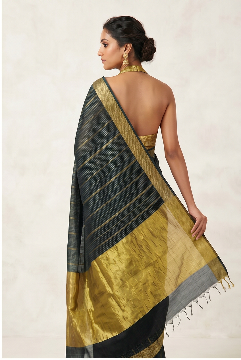 Maheshwari Cotton Silk Tissue Saree