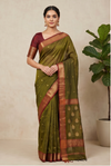 Maheshwari Cotton Silk Meena Boota Saree