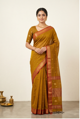 Maheshwari Cotton Silk Jari Line Boota Saree