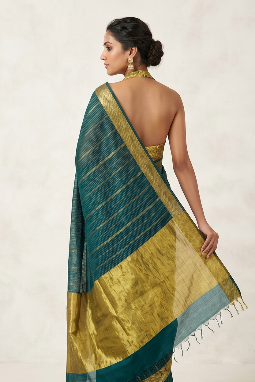 Maheshwari Cotton Silk Tissue Saree