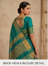 Maheshwari Cotton Silk Star Booti Tissue Saree