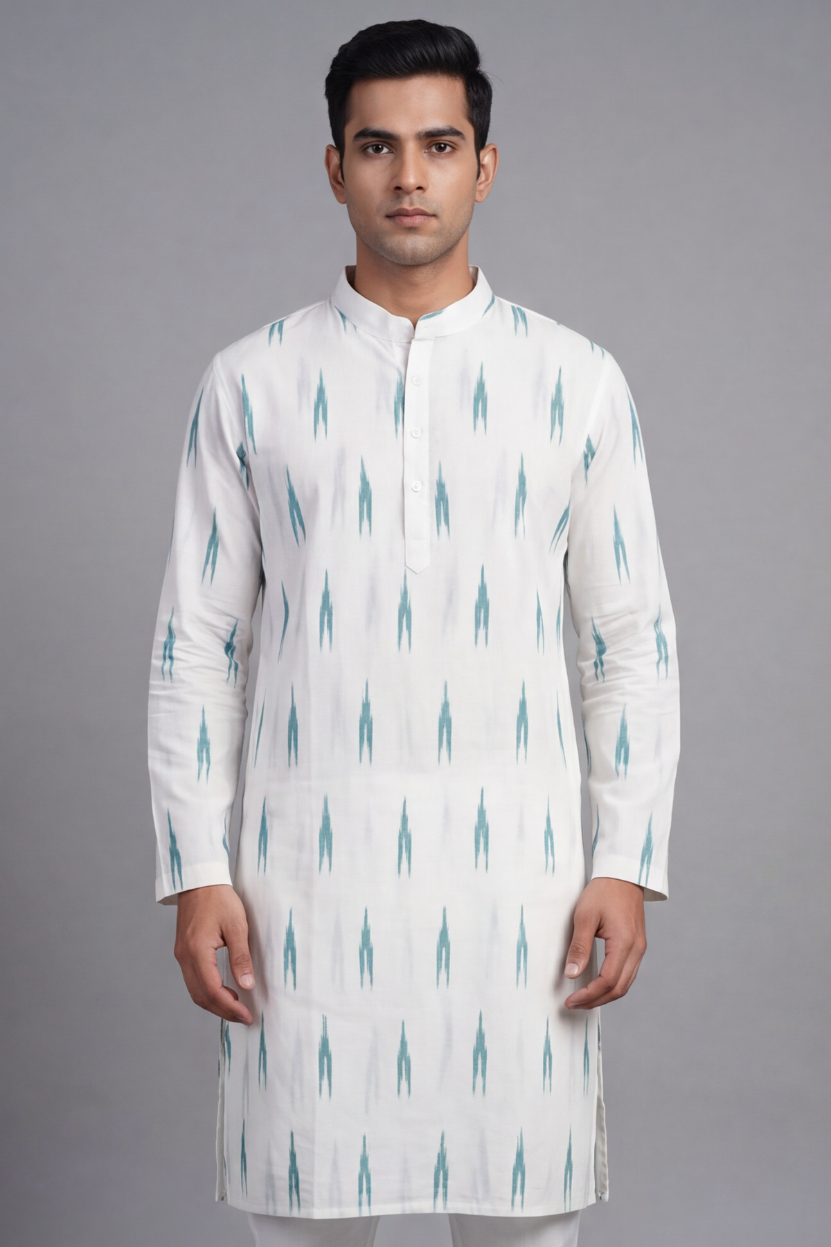 Ikat Cotton Kurta