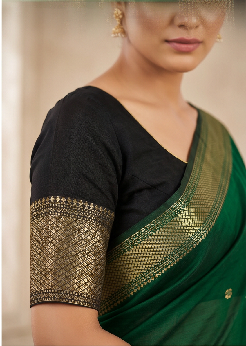 Maheshwari Cotton Silk Silk Boota Saree