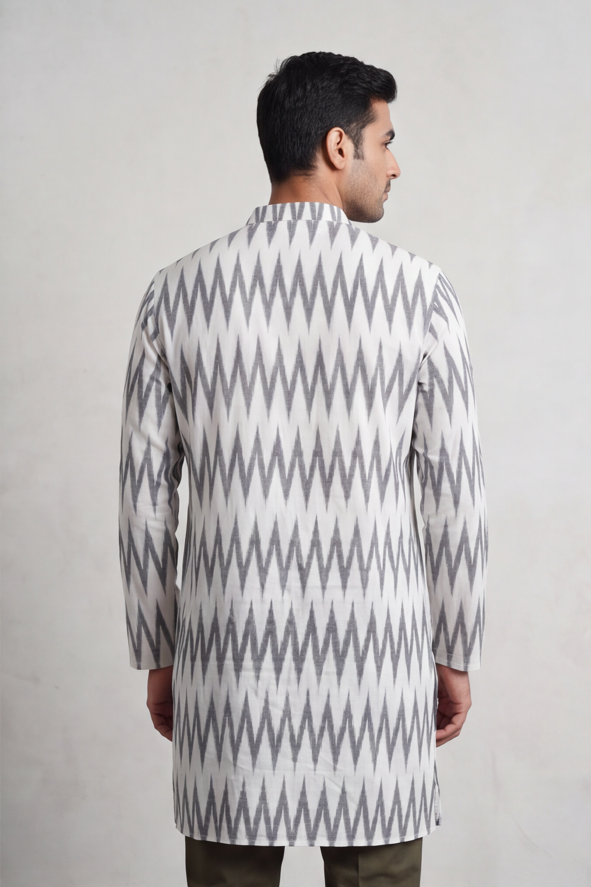 Ikat Cotton Kurta