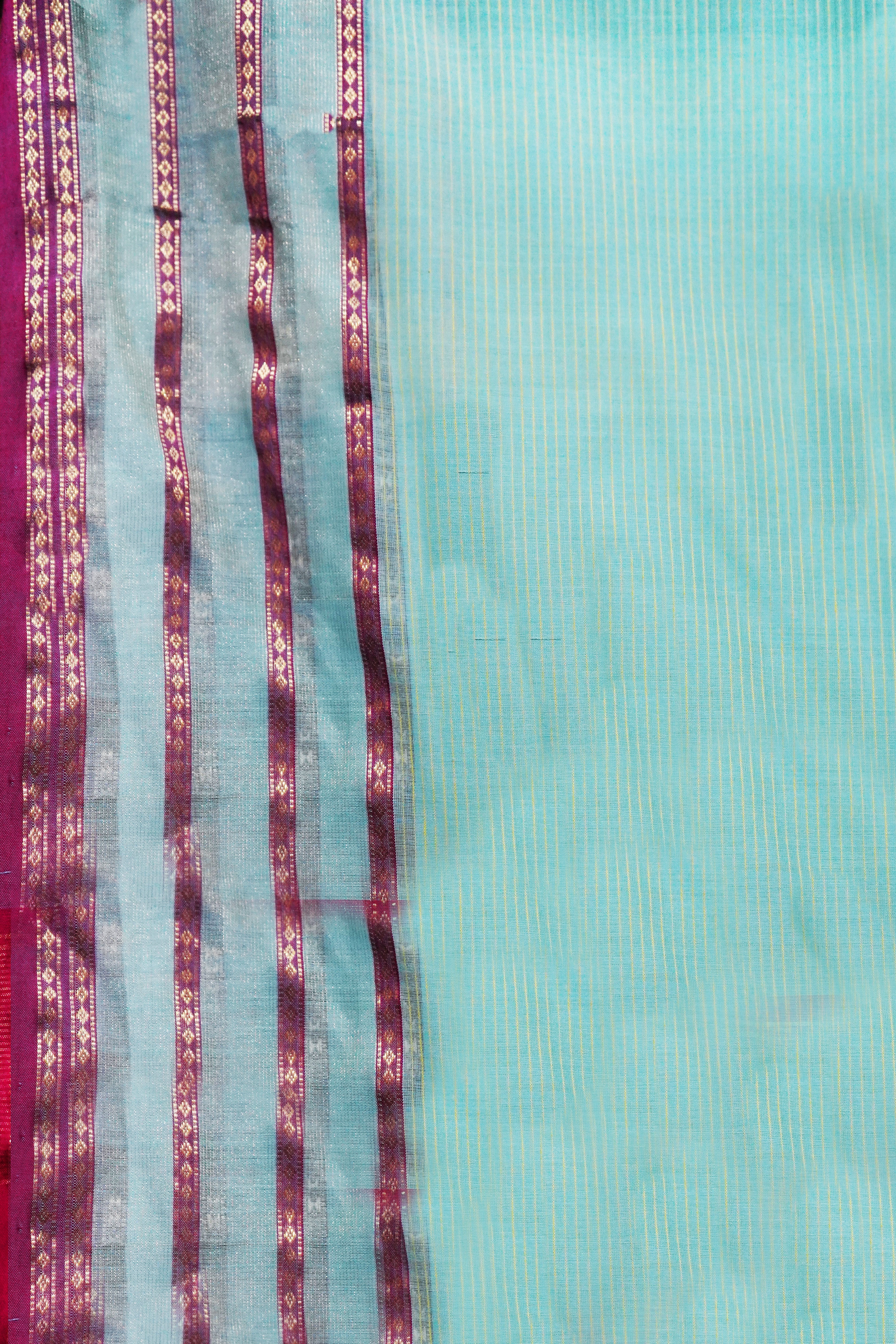 Maheshwari Cotton Silk Saree with Scot Border