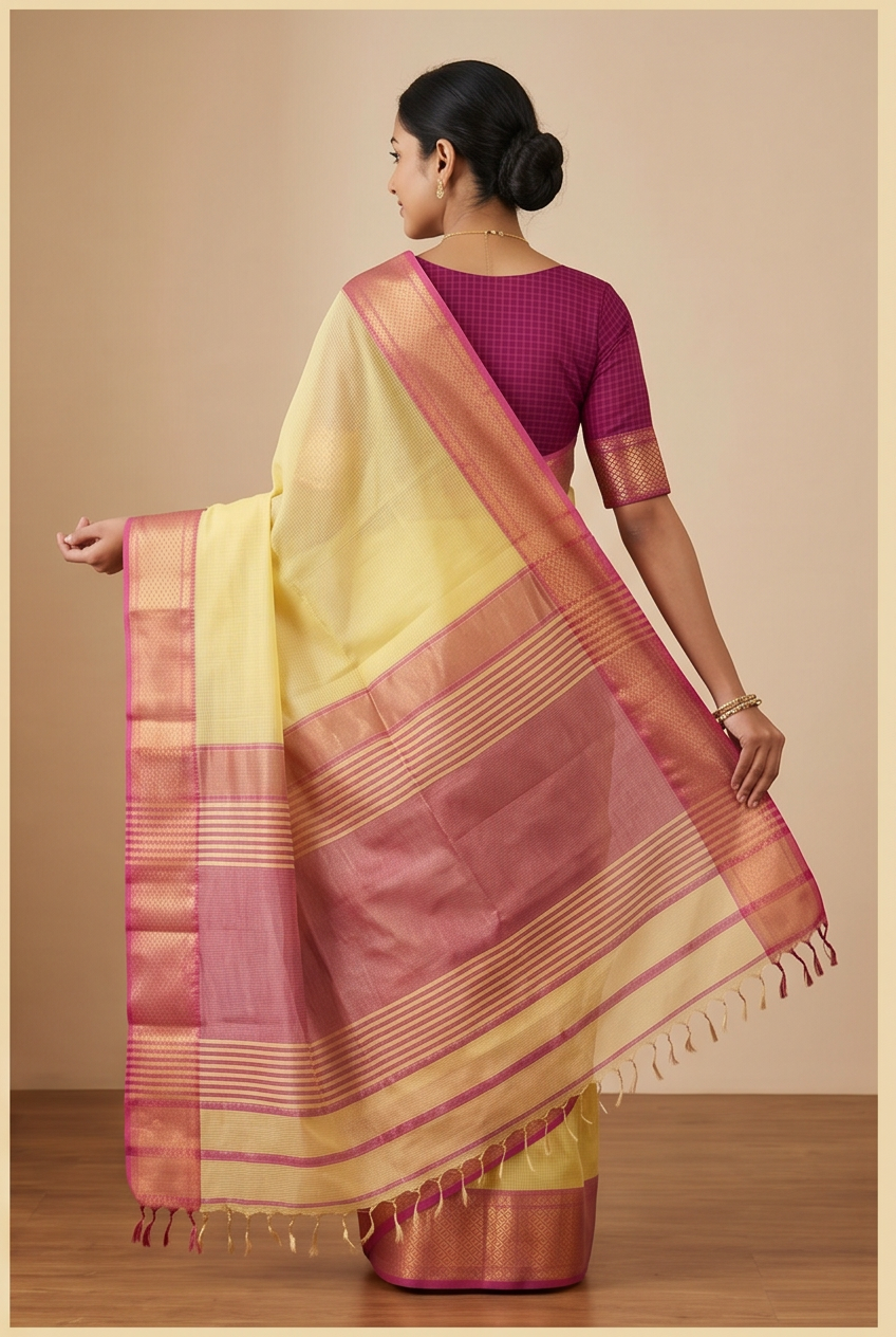 Maheshwari Cotton Silk Saree