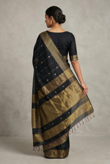 Maheshwari Cotton Silk Star Booti Tissue Saree