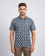 Men's Pure Cotton Elephant Print Shirt