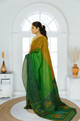 Ranipur Cotton Voile Saree – Green