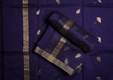Chanderi Silk Cotton Suit – Dark Purple