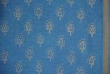 Chanderi Silk Cotton Dabu Print Suit – Sky Blue