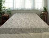 Kachha Suti Pure Cotton Handwoven King Size Bed Cover / Bedsheet