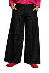Women’s Pure Linen Single Pleated Trousers