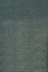 Teal Blue Maheshwari Silk Cotton Full Tissue Saree with Elegant Metallic Finish