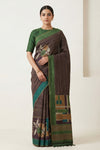 Pure Kosa Silk Saree with Hand Kantha Work