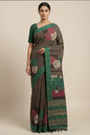 Pure Kosa Silk Saree with Hand Kantha Work