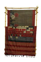 Pure Kosa Silk Saree with Hand Kantha Work