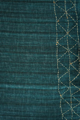 Pure Kosa Silk Saree with Hand Kantha Work