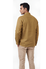 Men's Pure Linen Full Sleeve Regular Fit Shirt