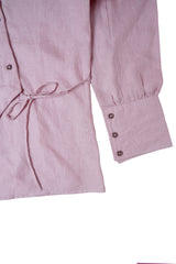Women’s Pure Linen Dusty Pink Shirt – Elegant Casual Summer Wear