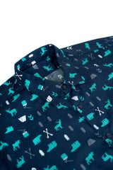 Mix Cotton Animal Printed Men’s Shirt