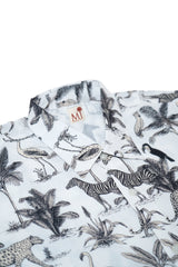 Mix Cotton Jungle Printed Men’s Shirt