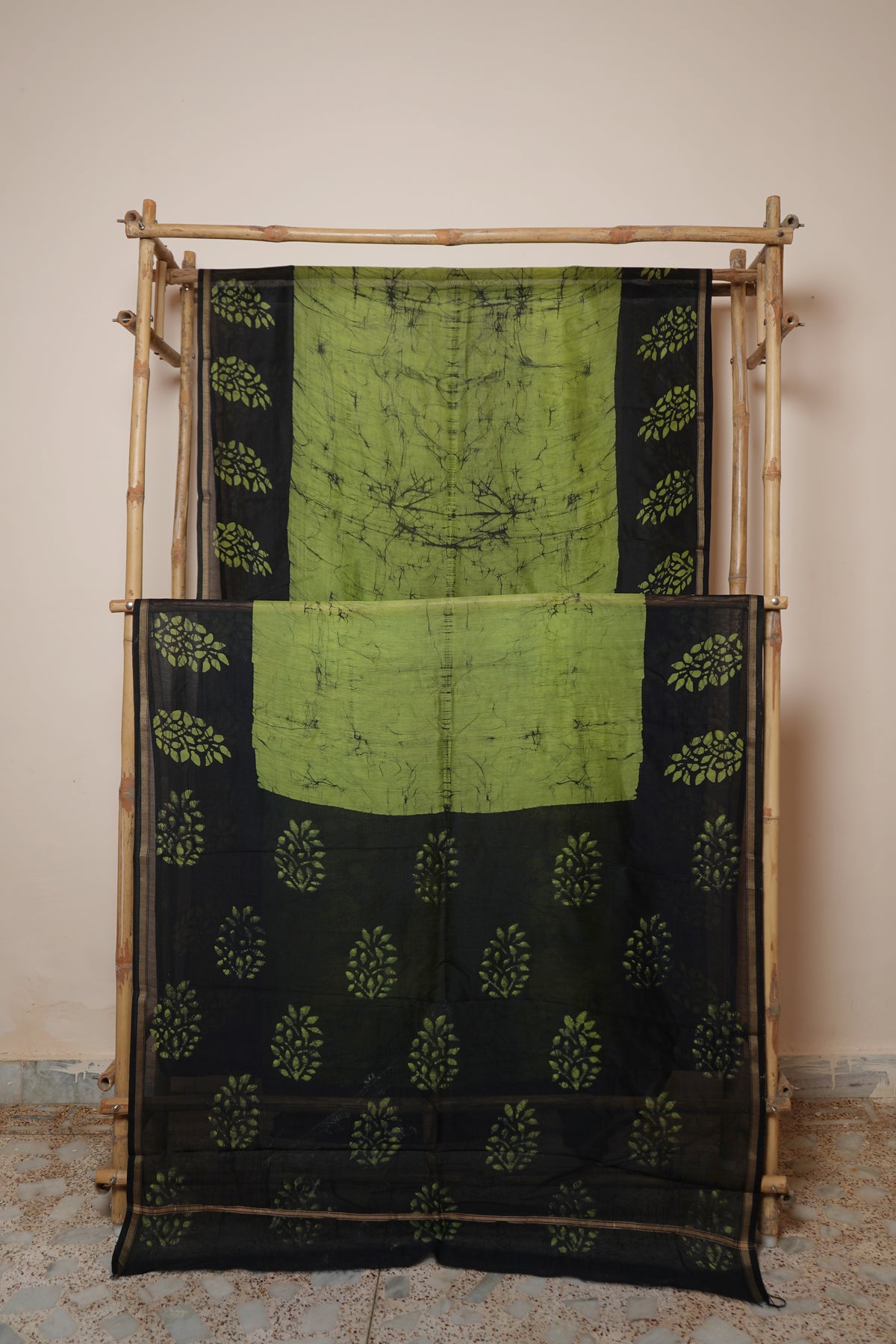 Chanderi Silk Cotton Printed Saree with Blouse Piece