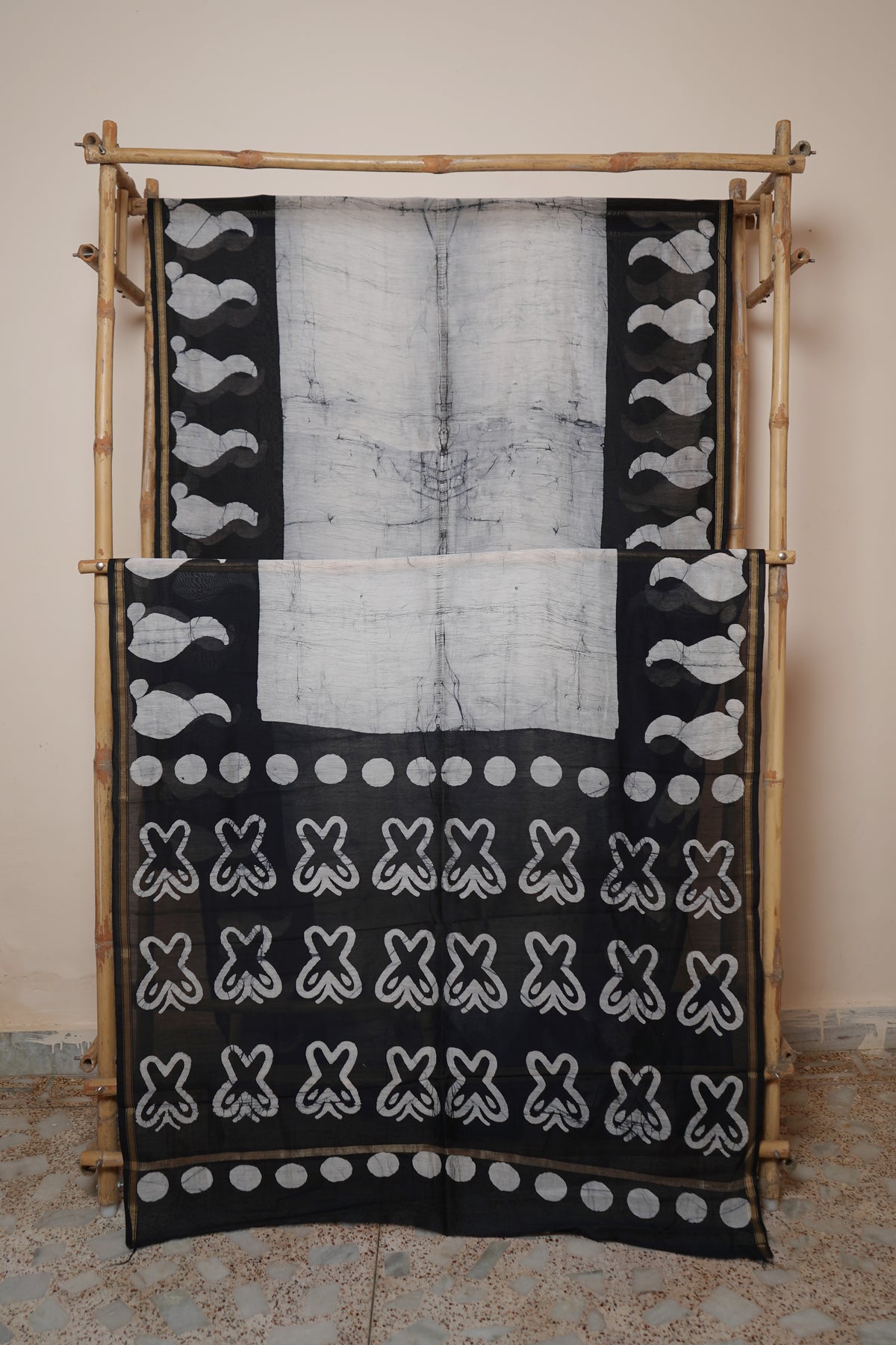 Chanderi Silk Cotton Printed Saree with Blouse Piece