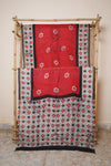 Chanderi Silk Cotton Printed Saree with Blouse Piece