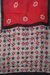 Chanderi Silk Cotton Printed Saree with Blouse Piece