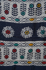 Chanderi Silk Cotton Printed Saree with Blouse Piece
