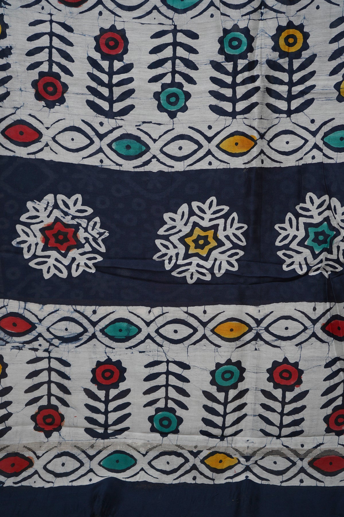 Chanderi Silk Cotton Printed Saree with Blouse Piece