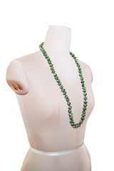 Handmade Recycled Silk Bead Necklace