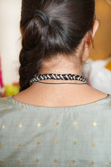 Handmade Recycled Silk Bead Necklace