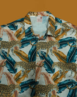 Men's Mix Cotton Printed Shirt