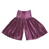 Women’s Gajji Silk Burgundy Pleated Trousers