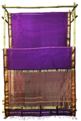 Maheshwari Cotton Silk Saree with Eye Border