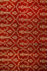 Vibrant Multicolor Zig-Zag Block Print Chanderi Cotton Silk Saree with Blouse Piece