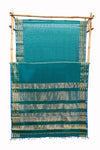 Maheshwari Cotton Silk Saree with Traditional Scot Border & Zari Details