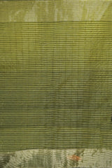 Elegant Yellow Maheshwari Cotton Silk Check Border Saree