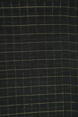 Elegant Yellow Maheshwari Cotton Silk Check Border Saree