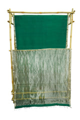 Maheshwari Cotton Silk Half Jari Saree