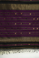 Maheshwari Cotton Silk Katan Booti Saree