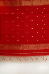 Maheshwari Cotton Silk Diamond Border Saree