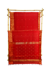 Maheshwari Cotton Silk Diamond Border Saree