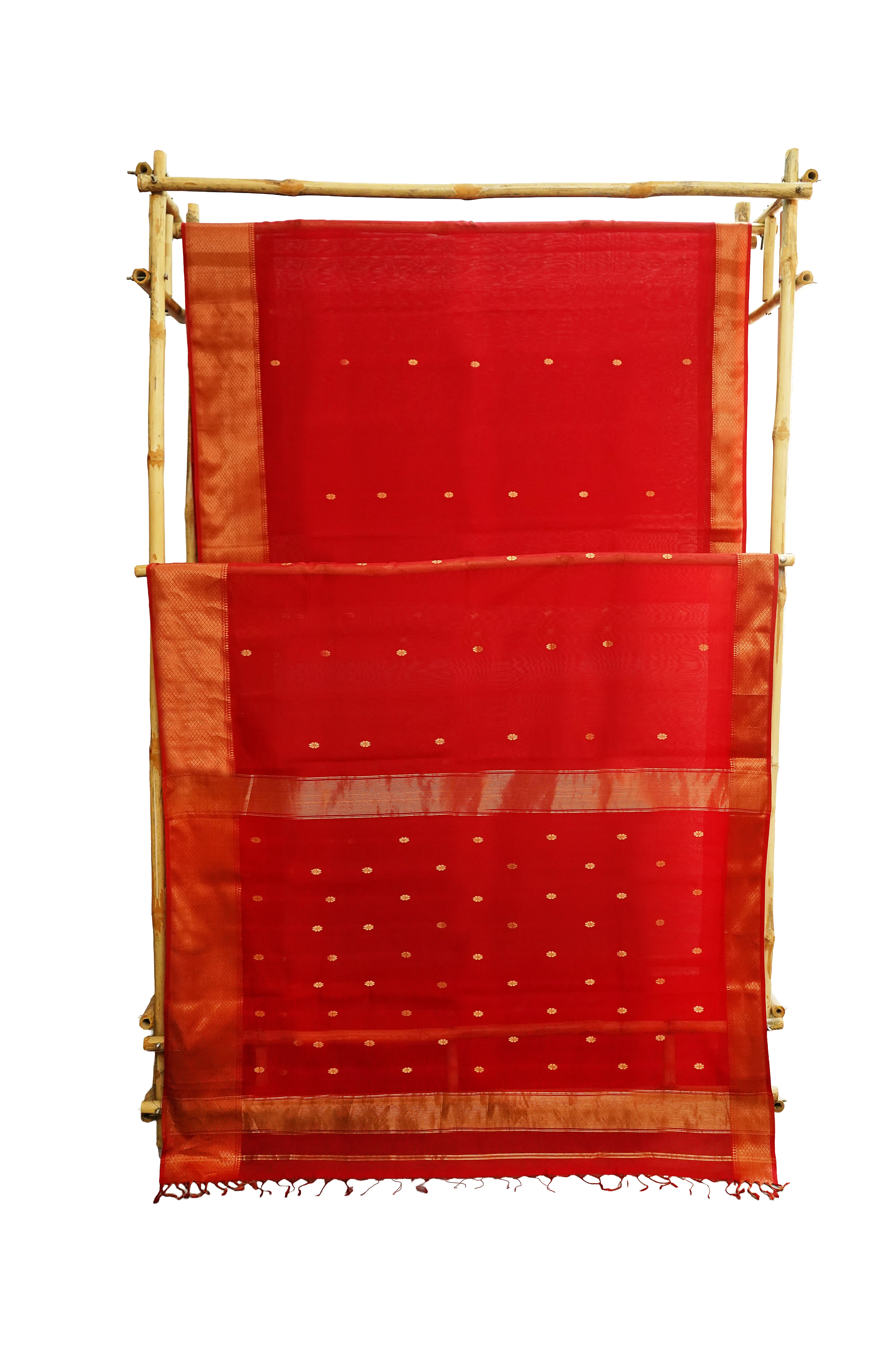 Maheshwari Cotton Silk Diamond Border Saree